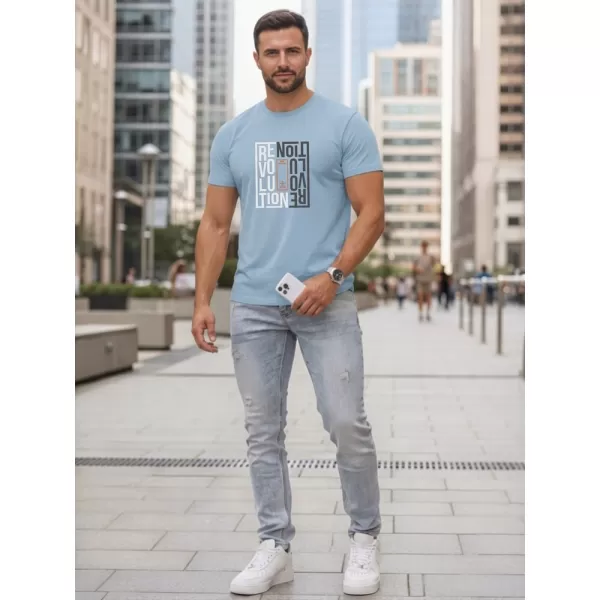  Pánske tričko DSTREET NX0143R-SK SVETLO MODRÁ 