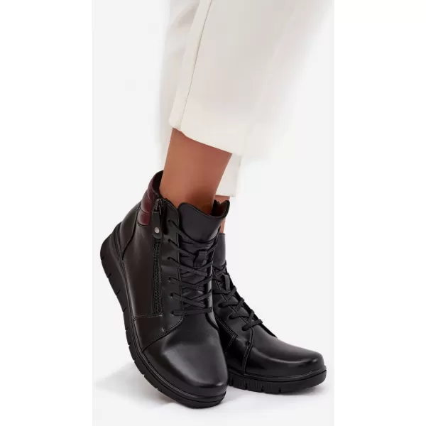  Dámske členkové topánky VINCEZA 39963 BLACK 