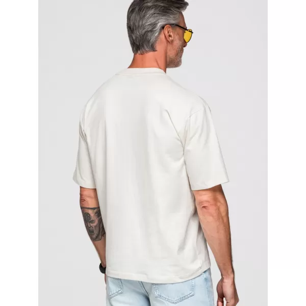  Pánske tričko OMBRE OM-TSCT-0275 OFF-WHITE 