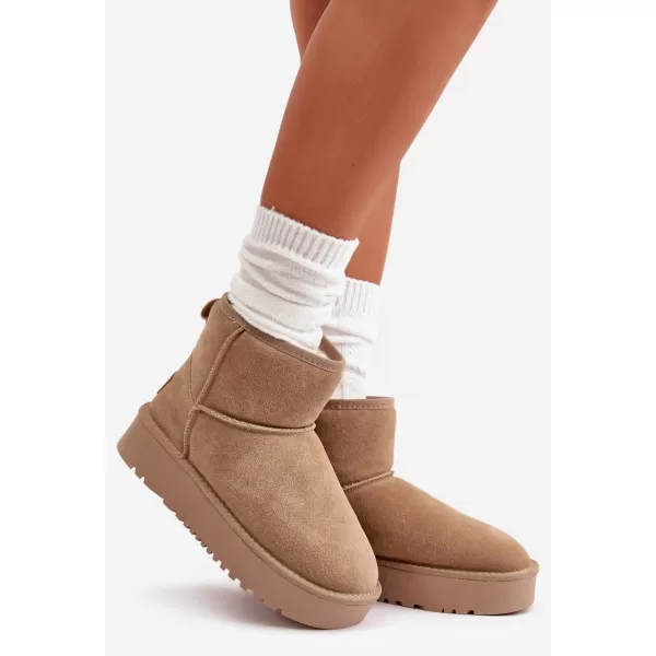  Dámske snehule BOTO NN605 KHAKI 