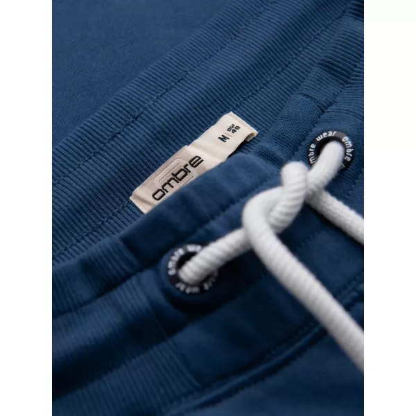  Pánske tepláky OMBRE OM-PABS-0305 NAVY BLUE 