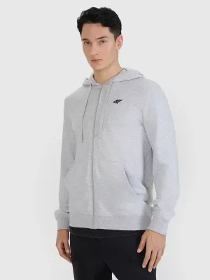 Pánska mikina 4F WMM00TSWSM1768 COLD LIGHT GREY MELANGE