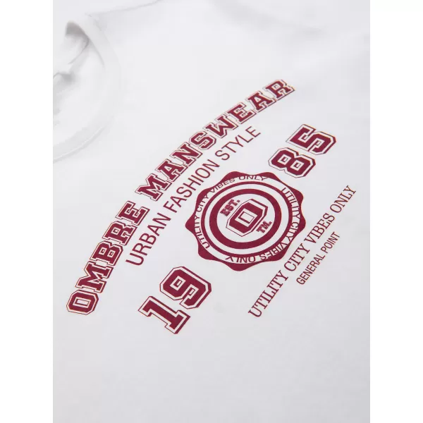  Pánske tričko OMBRE OM-TSPT-0297 WHITE 