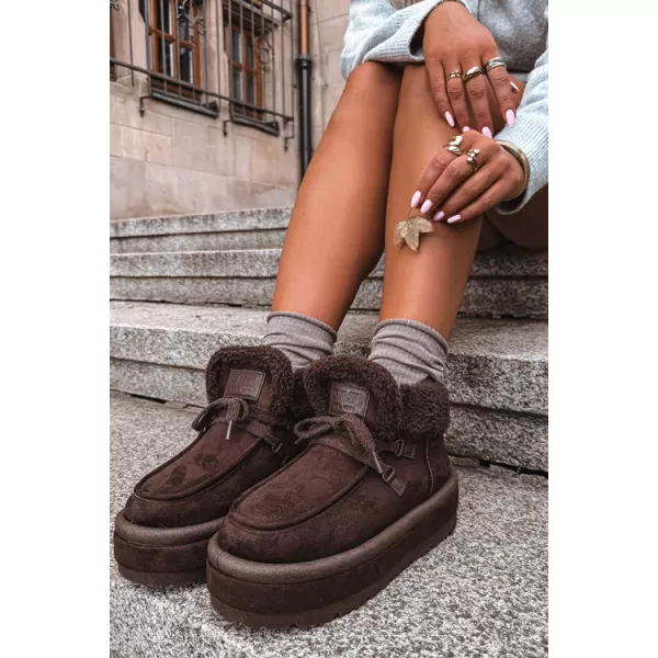  Dámske topánky BIG STAR SHOES UU274214 BROWN/BEIGE SHADOWS 