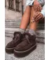 Dámske topánky BIG STAR SHOES UU274214 BROWN/BEIGE SHADOWS