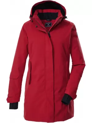 Dámska parka KILLTEC KOW 20 ČERVENÁ