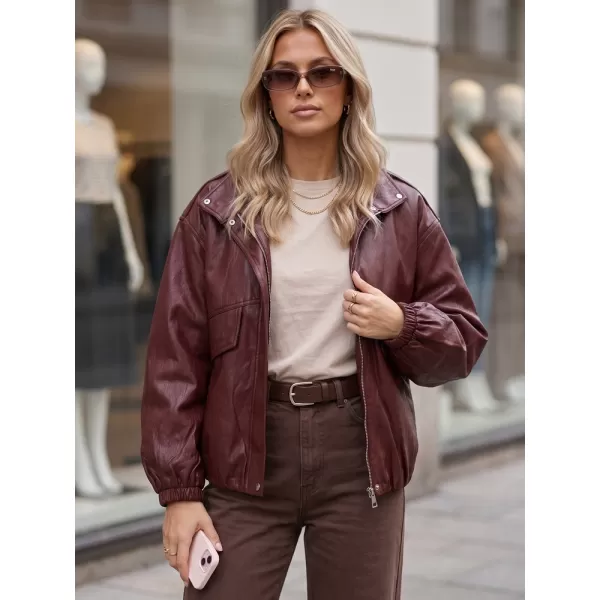  Dámska bunda DSTREET TY6069 BORDOVÁ 