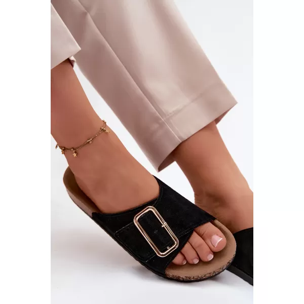  Dámske šľapky BOTO 26SD21-100 BLACK 