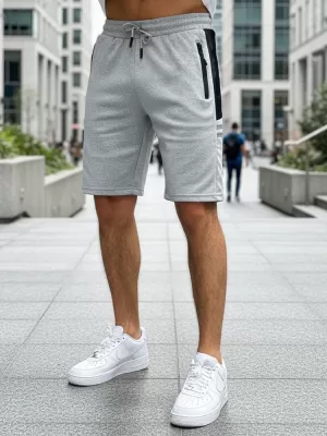 Pánske kraťasy DSTREET SX2256 SVETLO ŠEDÁ