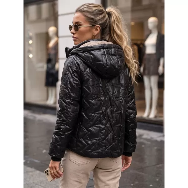  Dámska bunda DSTREET TY5803 ČIERNA 