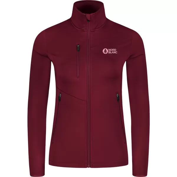  Dámska powerfleece mikina NORDBLANC CRISP NBSFL8338 VÍNOVÁ 