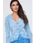 Dámska blúza OMBRE OW-TS-E0078 BLUE
