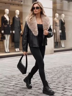 Dámska bunda DSTREET TY6029 ČIERNA