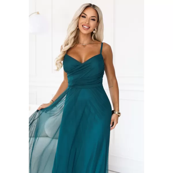  Dámske šaty NUMOCO 681-1 ZELENÁ 