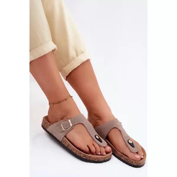  Dámske žabky BOTO 26SD21-101 BEIGE 
