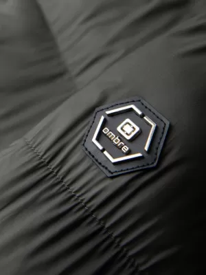 Pánska zimná bunda OMBRE OM-JALJ-0263 DARK OLIVE