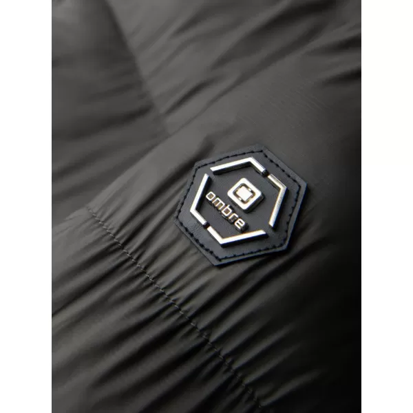  Pánska zimná bunda OMBRE OM-JALJ-0263 DARK OLIVE 