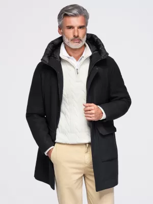 Pánska parka OMBRE OM-COWC-0161 BLACK