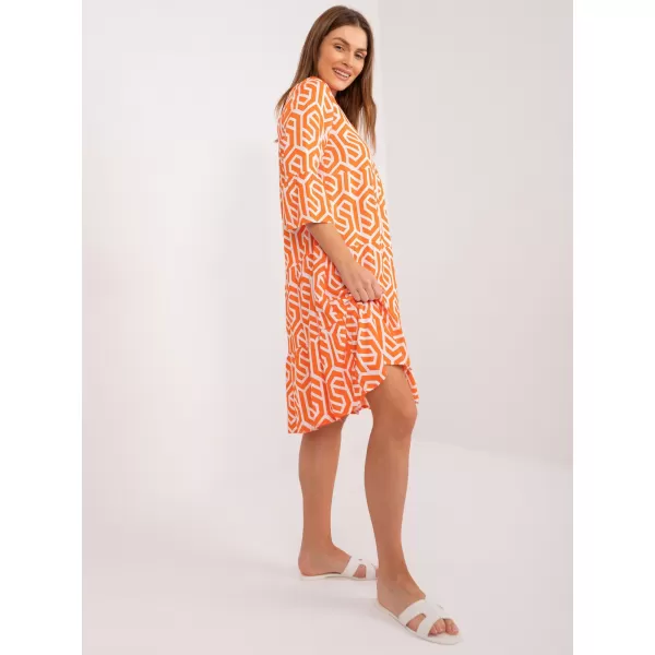  Dámske šaty SUBLEVEL D73771M30214K ORANGE 