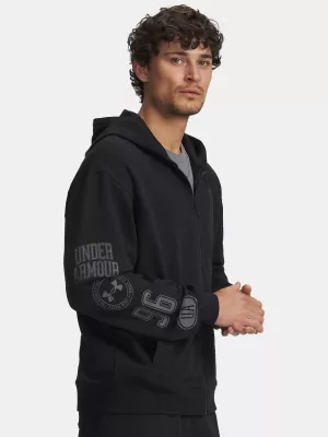 Pánska mikina UNDER ARMOUR UA RIVAL LW GRAPHIC FZ 6014687-001 ČIERNA