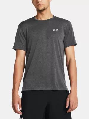 Pánske tričko UNDER ARMOUR LAUNCH CAMO SHORTSLEEVE 1386681-025 ŠEDÁ