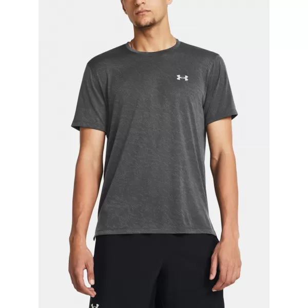  Pánske tričko UNDER ARMOUR LAUNCH CAMO SHORTSLEEVE 1386681-025 ŠEDÁ 