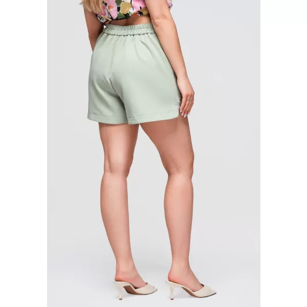  Dámske kraťasy OMBRE OW-ST-E0009 LIGHT GREEN 
