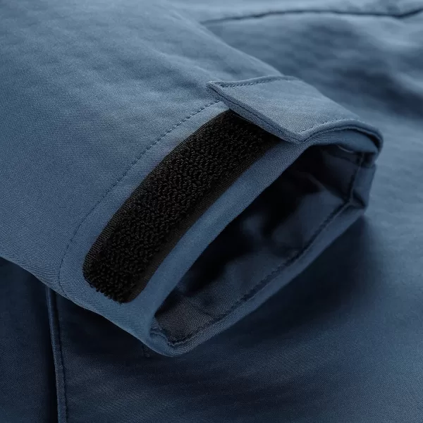  Pánska softshellová bunda ALPINE PRO HOOR 2 DK.METAL BLUE 