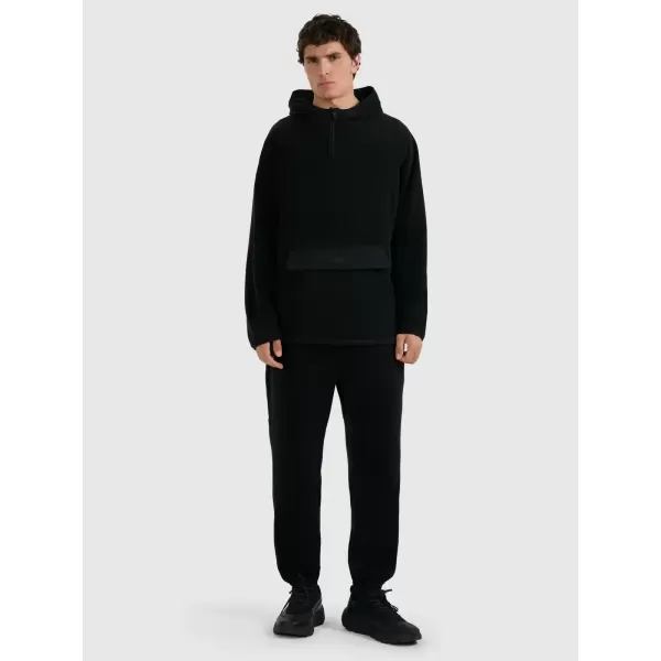  Pánska mikina 4F WAW25TSWSM1947 DEEP BLACK 