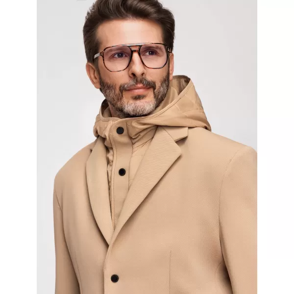  Pánska bunda OMBRE M167 LIGHT BROWN 