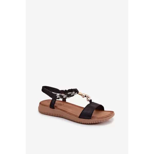  Dámske sandále S.BARSKI KV61-6051 BLACK 