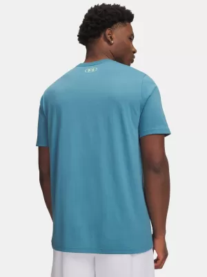 Pánske tričko UNDER ARMOUR TEAM ISSUE WORDMARK SS 1329582-466 MODRÁ