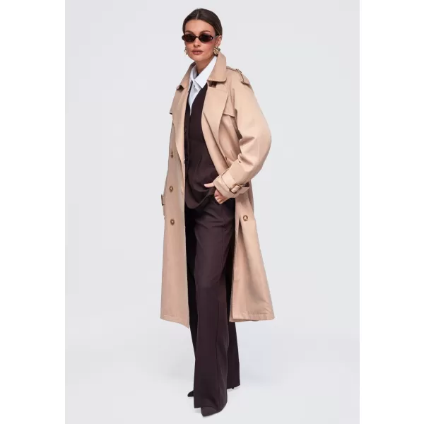  Dámsky kabát OMBRE OW-COLC-0121 BEIGE 