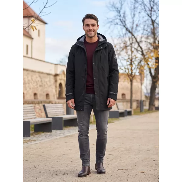  Pánsky nepremokavý kabát ALPINE PRO PERFET 2 BLACK 