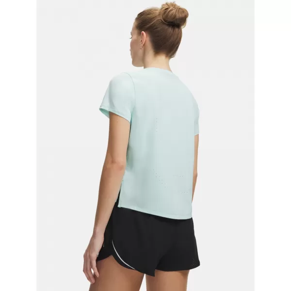  Dámske tričko UNDER ARMOUR VELOCITI PRO SHORTSLEEVE 6009536-703 ZELENÁ 