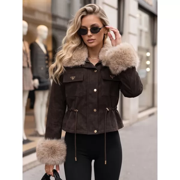  Dámska bunda DSTREET TY5704 HNEDÁ 