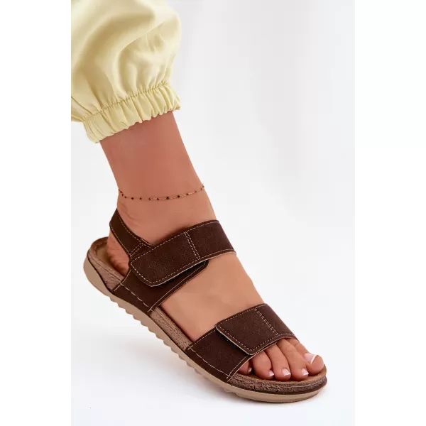  Dámske sandále INBLU AA000070 BROWN 