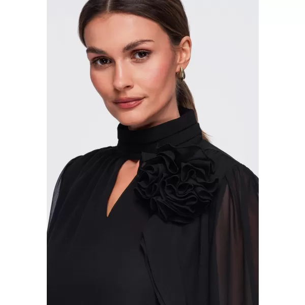  Dámska blúzka OMBRE OW-TS-E0085 BLACK 