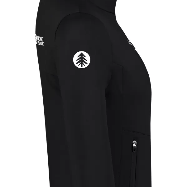  Dámska powerfleece mikina NORDBLANC CRISP NBSFL8338 ČIERNA 