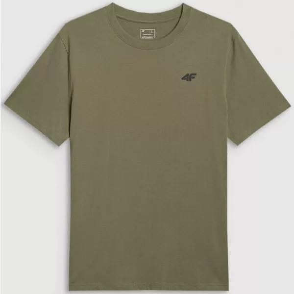 Pánske tričko 4F WAW25TTSHM2402 OLIVE 