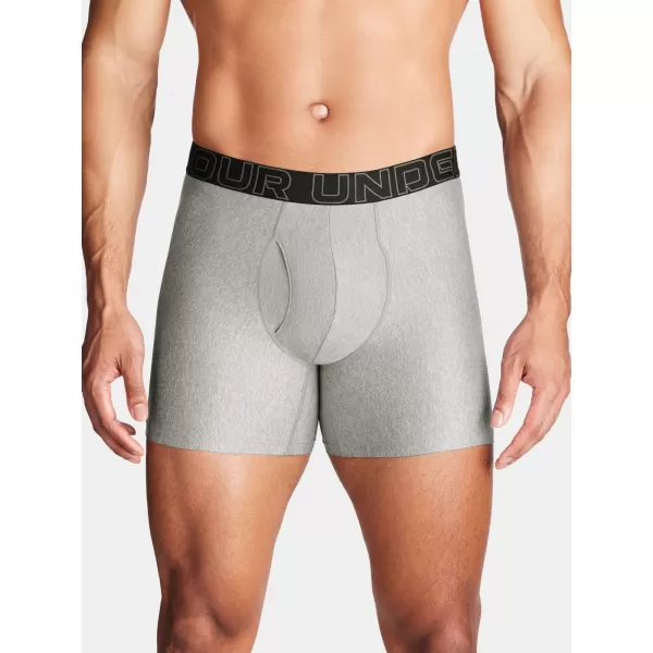  Pánske boxerky UNDER ARMOUR M UA PERF TECH 6IN (3KS) 1383878-035 ŠEDÁ 