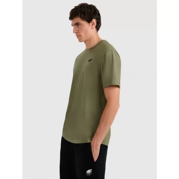  Pánske tričko 4F WAW25TTSHM2402 OLIVE 