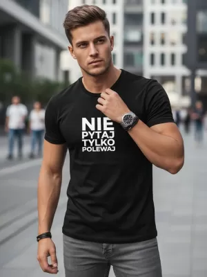 Pánske tričko DSTREET NX0113R-BK ČIERNA