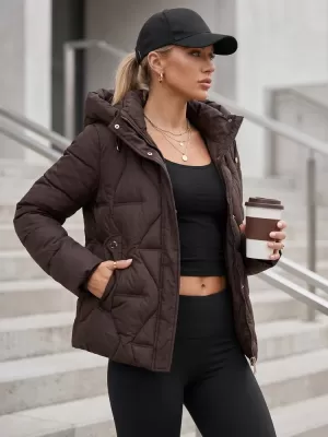 Dámska bunda DSTREET TY5940 HNEDÁ