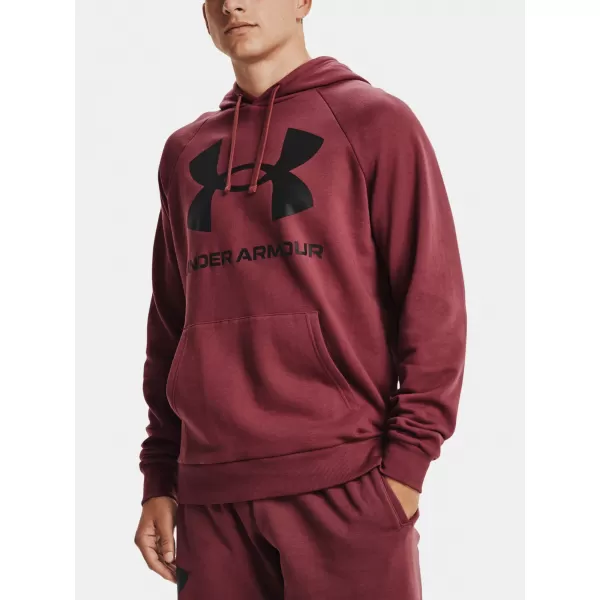  Pánska mikina UNDER ARMOUR RIVAL FLEECE BIG LOGO HD 1357093-652 ČERVENÁ 