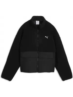 Dámska bunda PUMA RE:FIBRE SHERPA JACKET W 69456701 PUMA BLACK