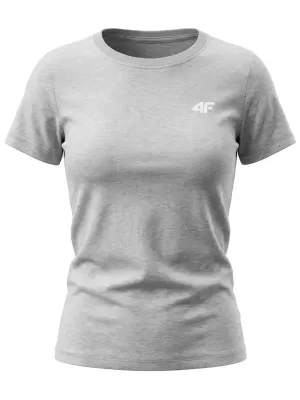 Dámske tričko 4F WMM00TTSHF3306 COLD LIGHT GREY MELANGE