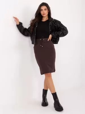 Dámska sukňa BASIC FEEL GOOD RV-SD-4793-1.32 DARK BROWN