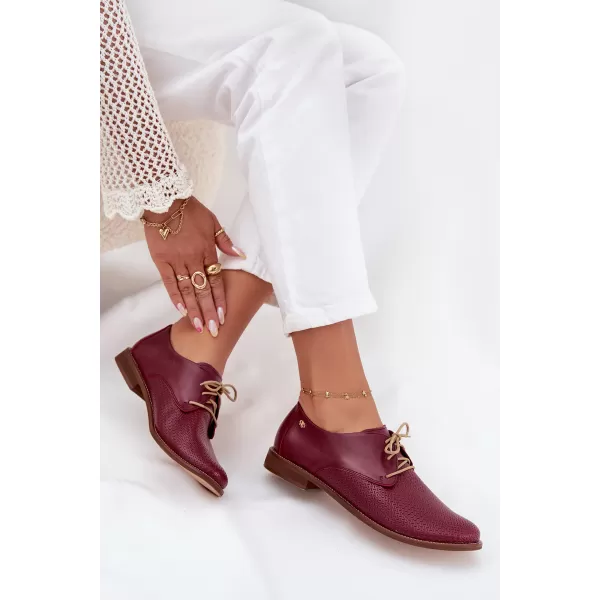  Dámske poltopánky ZAZOO 4238/CHIARETTO/M RED 