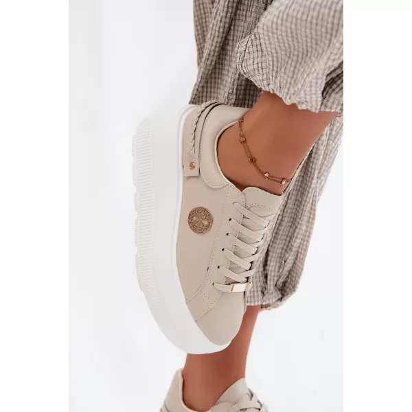  Dámske tenisky D&A LR61-7095 BEIGE 